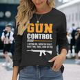 銃規制定義保安官 長袖Tシャツ 彼女への贈り物