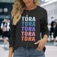 面白いギフトネーム Tora 名前入り 長袖Tシャツ 彼女への贈り物