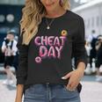 面白いチートデイスピーチ 長袖Tシャツ 彼女への贈り物