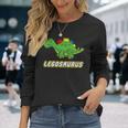 面白い恐竜 レゴサウルス レゴ ザウルス 恐竜 長袖tシャツ 長袖Tシャツ 彼女への贈り物