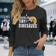面白い青い舌のキンク I Pull Little Dinosaurs 長袖Tシャツ 彼女への贈り物
