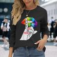 黙ってろよ Lgbtq 長袖Tシャツ 彼女への贈り物