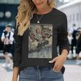 龍と波 歌川国吉 日本の浮世絵 クール 長袖Tシャツ 彼女への贈り物