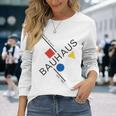 Bauhausムーブメントtシャツ、1923年建築作品。 長袖Tシャツ 彼女への贈り物