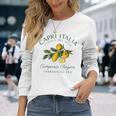 Capri Italia レモン 旅行 カンパニア ティレニア海 イタリア 長袖Tシャツ 彼女への贈り物