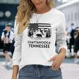 Chattanooga テネシーベア アメリカ国旗 南部 長袖Tシャツ 彼女への贈り物