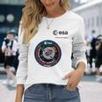 Esa欧州宇宙機関ミッションesmアルテミスパッチ 長袖Tシャツ 彼女への贈り物