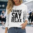 Frankieay Relax 太字フォントシャツ 長袖Tシャツ 彼女への贈り物