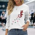 Gecko Footprint ハイビスカスフラワー ハワイサーフスタイルtシャツ 長袖Tシャツ 彼女への贈り物