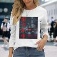 Jdm ジャパニーズドリフトレース チューニングカー 東京ストリートレーシングアート 長袖Tシャツ 彼女への贈り物