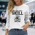 No Luck Justkill ビリヤードキュー プールスヌーカー 長袖Tシャツ 彼女への贈り物
