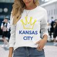 Royal Kc ファンカンザスシティクラウン 長袖Tシャツ 彼女への贈り物