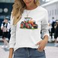Snirt トラクターtシャツ、トラクター、トラクターコーヒーマグ 長袖Tシャツ 彼女への贈り物