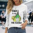 Talk To My Tail 羽 ファニー セキセイバト セキセイインコ 長袖Tシャツ 彼女への贈り物