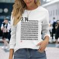 「314 円周率 数学 非合理数」おもしろ 筆文字 服 面白い文字入り 長袖Tシャツ 彼女への贈り物