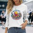かわいいオクトパス 気をつけてくすぐる おもしろい 長袖Tシャツ 彼女への贈り物