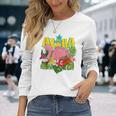 アロハシャツ ハワイアン フラミンゴ キッズ ティーン ガールズ 幼児 長袖Tシャツ 彼女への贈り物