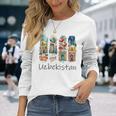 ウズベキスタン ブラシストローク ウズベキスタン 休暇のお土産 ウズベキスタン 長袖Tシャツ 彼女への贈り物