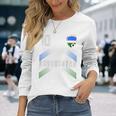ウズベキスタン国旗 ウズベキスタン プライド愛好家 長袖Tシャツ 彼女への贈り物