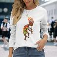 ココペリネイティブアメリカンtシャツ スモールプリント 長袖Tシャツ 彼女への贈り物
