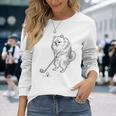 ゴルフ ポメラニアン グッズ おもしろ 犬 面白い 笑える 和風 長袖Tシャツ 彼女への贈り物