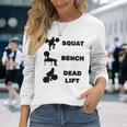 スクワットベンチデッドリフトパワーリフティング 長袖Tシャツ 彼女への贈り物
