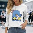 タキシードサム おすわり ダークカラー 長袖Tシャツ 彼女への贈り物