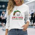 タコス イン ヒューマン コスチューム メキシカン テクスメックス ファヒータ ブリトー 長袖Tシャツ 彼女への贈り物
