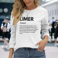 トリニダード・トバゴ Limer Definition Liming Lime 長袖Tシャツ 彼女への贈り物