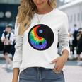 ヒッピータイダイ 陰陽 長袖Tシャツ 彼女への贈り物