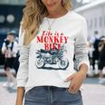 モンキーバイクバイク 長袖Tシャツ 彼女への贈り物