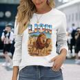 ライオン ヴィンテージ 70年代 90年代 レトロ ライオン アフリカ 動物好き 長袖Tシャツ 彼女への贈り物
