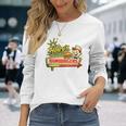 レトロダイナーサインアート ヘンリーのハンバーガー 長袖Tシャツ 彼女への贈り物
