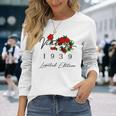ヴィンテージ 87歳の誕生日 デコレーション ヴィンテージ 1939 87歳 長袖Tシャツ 彼女への贈り物