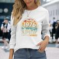 ヴィンテージカー 1976 年4月 50 歳の誕生日 1976 年のクラシックカー 長袖Tシャツ 彼女への贈り物
