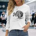 ヴィンテージドードーバードプリント 長袖Tシャツ 彼女への贈り物