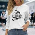 ヴィンテージロータリーエンジン設計図 カーグラフィック 長袖Tシャツ 彼女への贈り物
