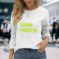 史上最高の校長 長袖Tシャツ 彼女への贈り物