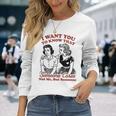 誰かが私ではなく誰かを気にかけていることを知ってほしい 長袖Tシャツ 彼女への贈り物