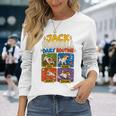 面白いジャックラッセル犬の日常的な贈り物。 長袖Tシャツ 彼女への贈り物