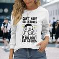 面白い胆石除去手術と胆石 長袖Tシャツ 彼女への贈り物