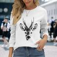 鹿 ハンターハンティング 長袖Tシャツ 彼女への贈り物