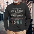 1955年生まれ、71歳の誕生日 クラシックカー 長袖Tシャツ 高齢者への贈り物