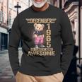 1965年12月 60歳の誕生日 60歳のテディベア Being Awesome 長袖Tシャツ 高齢者への贈り物