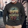 1972年ヴィンテージ、限定版、54歳の誕生日、54歳 長袖Tシャツ 高齢者への贈り物