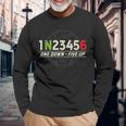 1N23456 オートバイギアシフトパターン バイカーモーターサイクリスト用 長袖Tシャツ 高齢者への贈り物