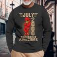 2000年7月26日誕生日メンズレディース素晴らしいテディベア。 長袖Tシャツ 高齢者への贈り物