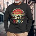 2006年4月 レトロ サンセット クラシック 20歳 20歳の誕生日 長袖Tシャツ 高齢者への贈り物
