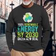 2030年までにグリーンニューディールの再生可能エネルギー 長袖tシャツ 長袖Tシャツ 高齢者への贈り物