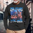 250Th Anniversary Usa Patriotic 250 Years 4Th July Dirt Bike Long Sleeve T-Shirt Gifts for Old Men